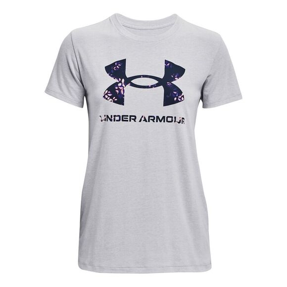Under Armour Women S Live Sportstyle Graphic Crew Tee with Short Sleeves Size M - Picture 1 of 3
